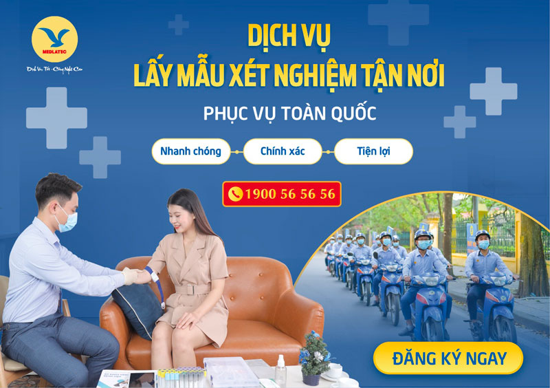 Đăng ký xét nghiệm tận nơi của  MEDLATEC để kiểm tra mỡ máu ngay tại nhà