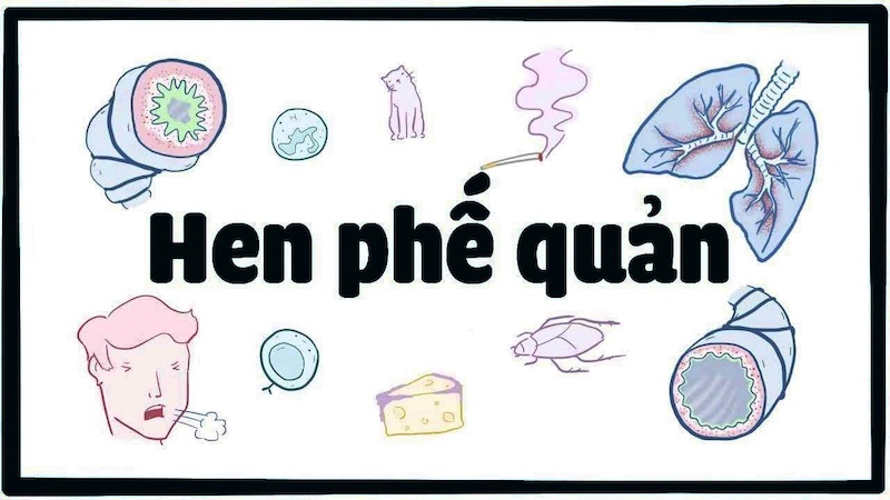 Chứng bệnh liên quan đến phổi: hen phế quản