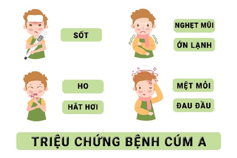 Các triệu chứng hay gặp ở bệnh cúm A