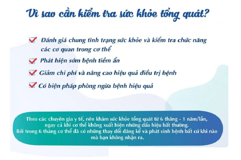 Một số lợi ích đạt được từ khám tổng quát