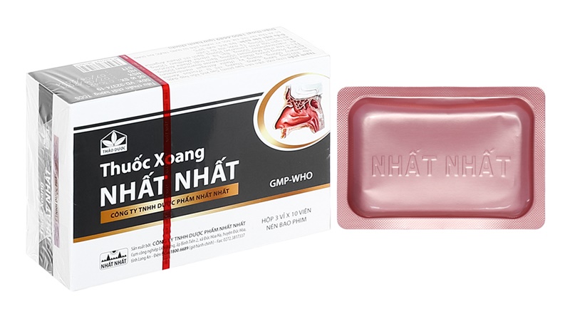 Thuốc xoang Nhất Nhất được bào chế dạng viên nén