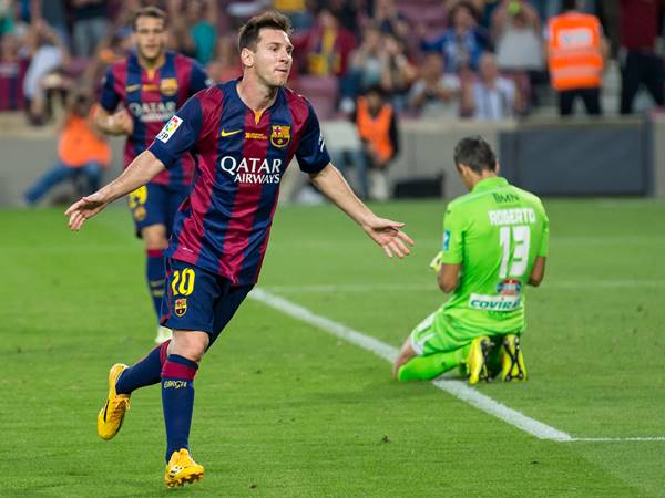 Messi trong màu áo Barcelona